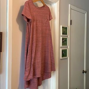 LuLaRoe pink Heathered Carly Medium
